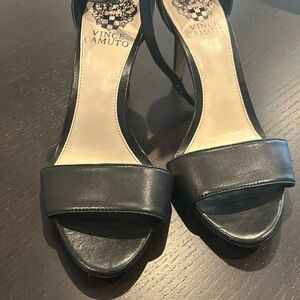Vince Camuto black strappy heel. Size 6.5.